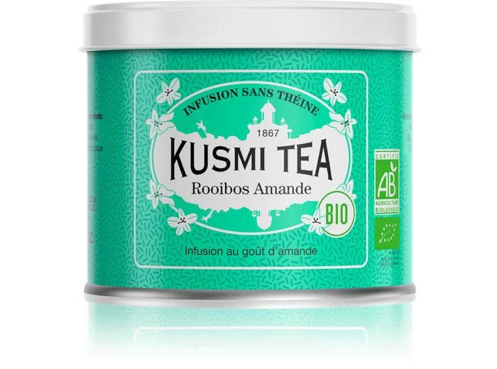 Kusmi Tea Rooibos Amande Bio - Boîte métal 100gr 1