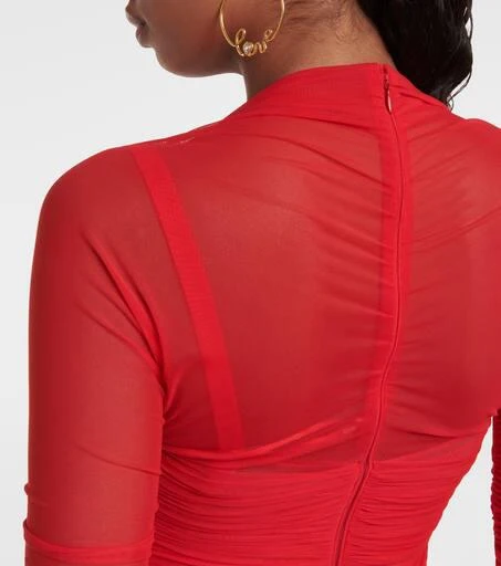 Dolce & Gabbana Draped tulle midi dress 7