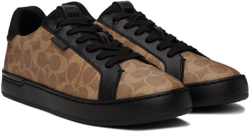 Coach 1941 Tan & Black Lowline Low Top Sneakers 4