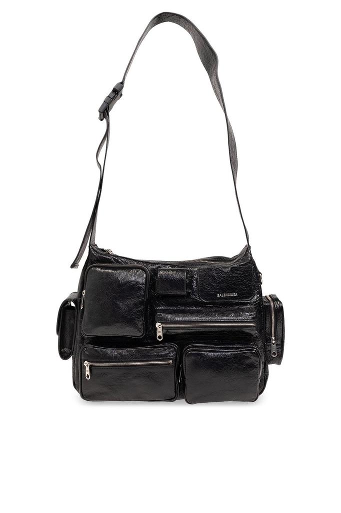 Balenciaga large leather credit messenger bag - Shoulder