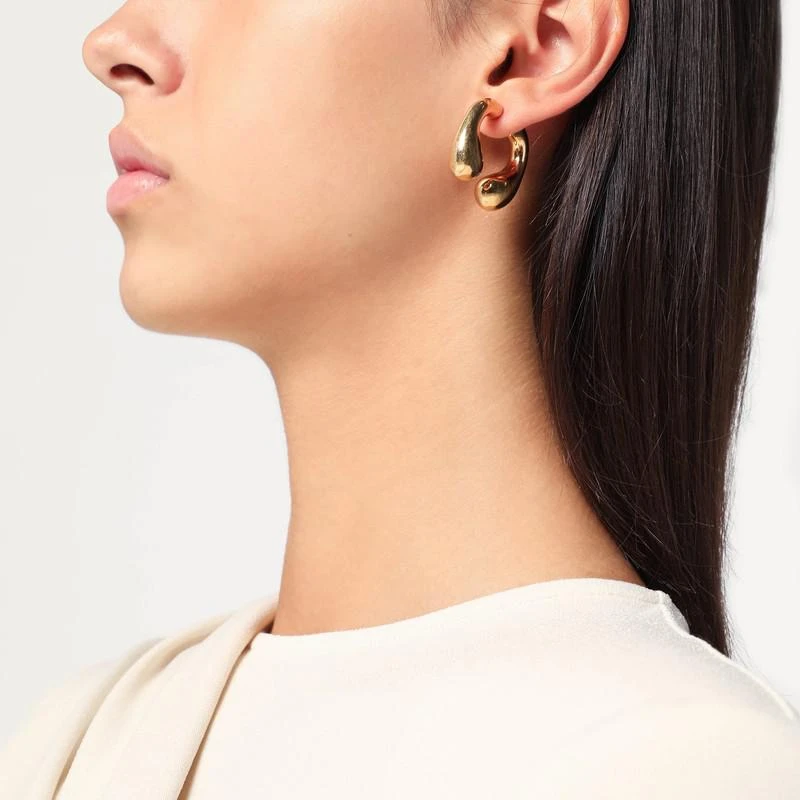 Panconesi P Helix gold earrings 2