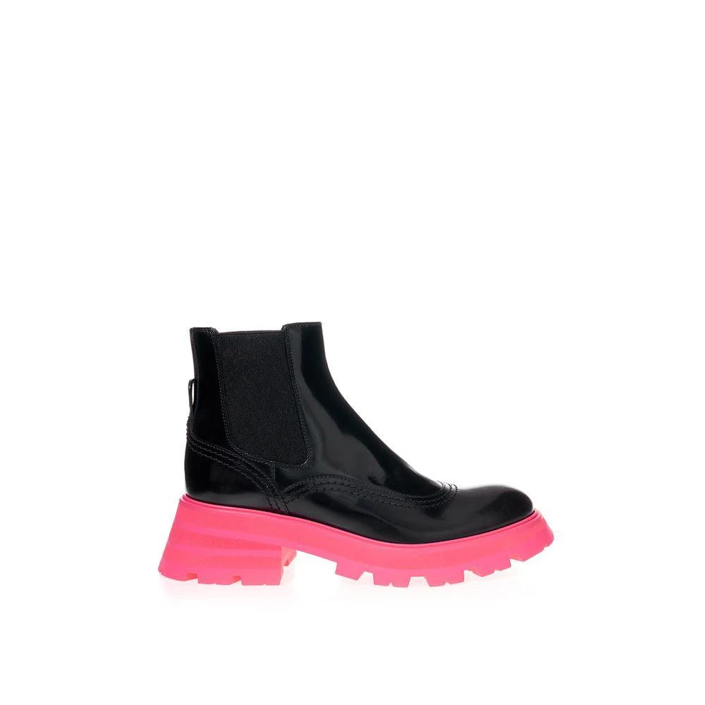 Alexander McQueen Alexander McQueen Elegant Black Leather Boots 1