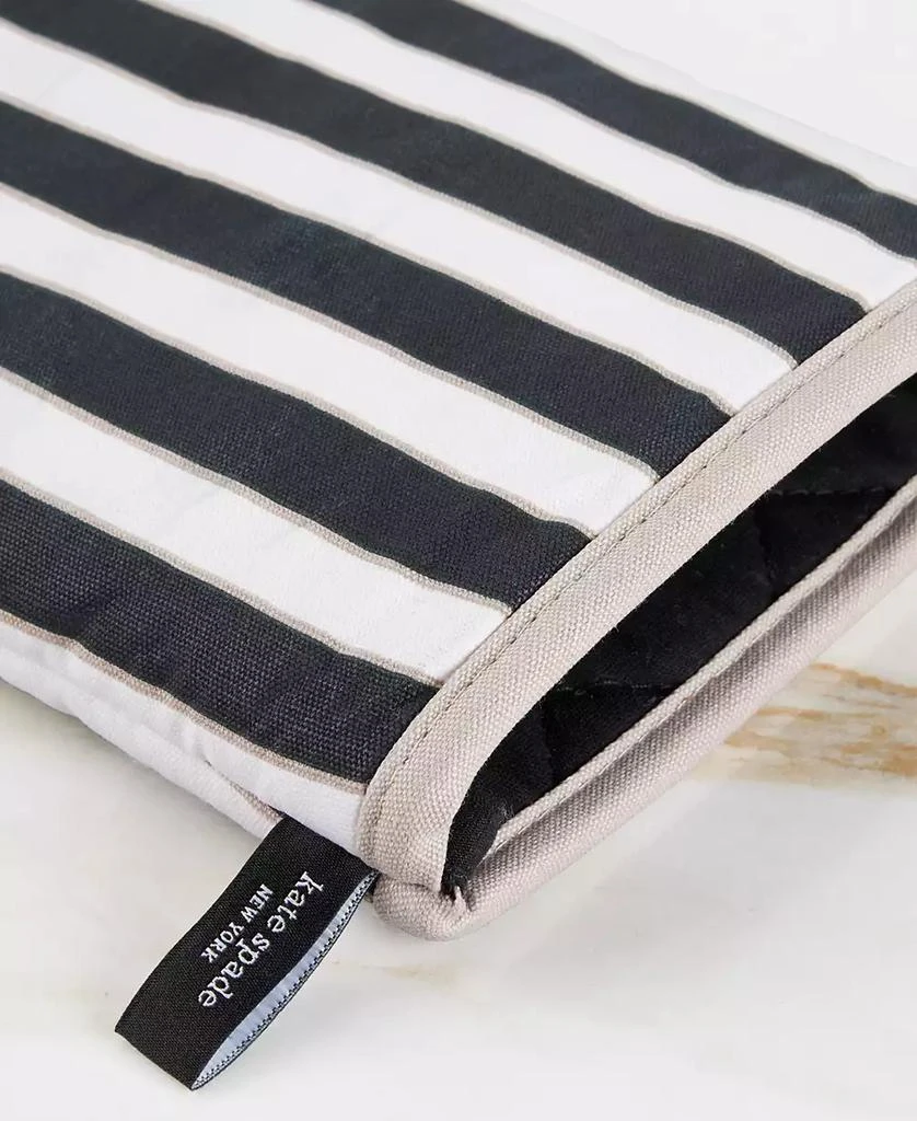 Kate Spade Botanical Stripe Oven Mitt 2-Pack Set, 7" x 13" 4