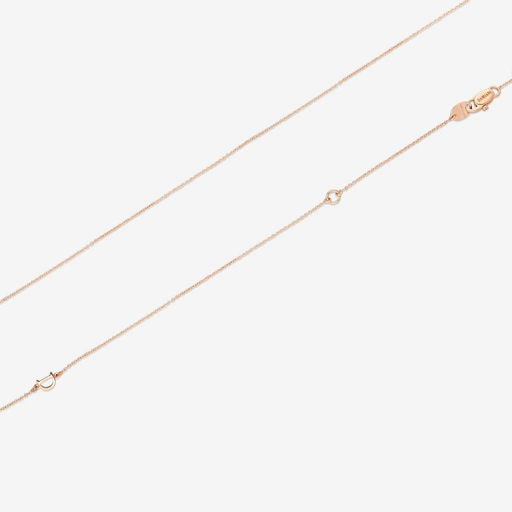 Damiani Damiani 18K Rose Gold Diamond Heart Pendant Necklace 20076846-copy 3