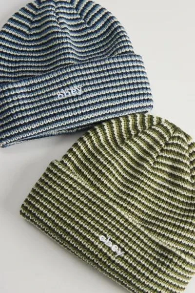 Obey OBEY Parker Striped Beanie 1