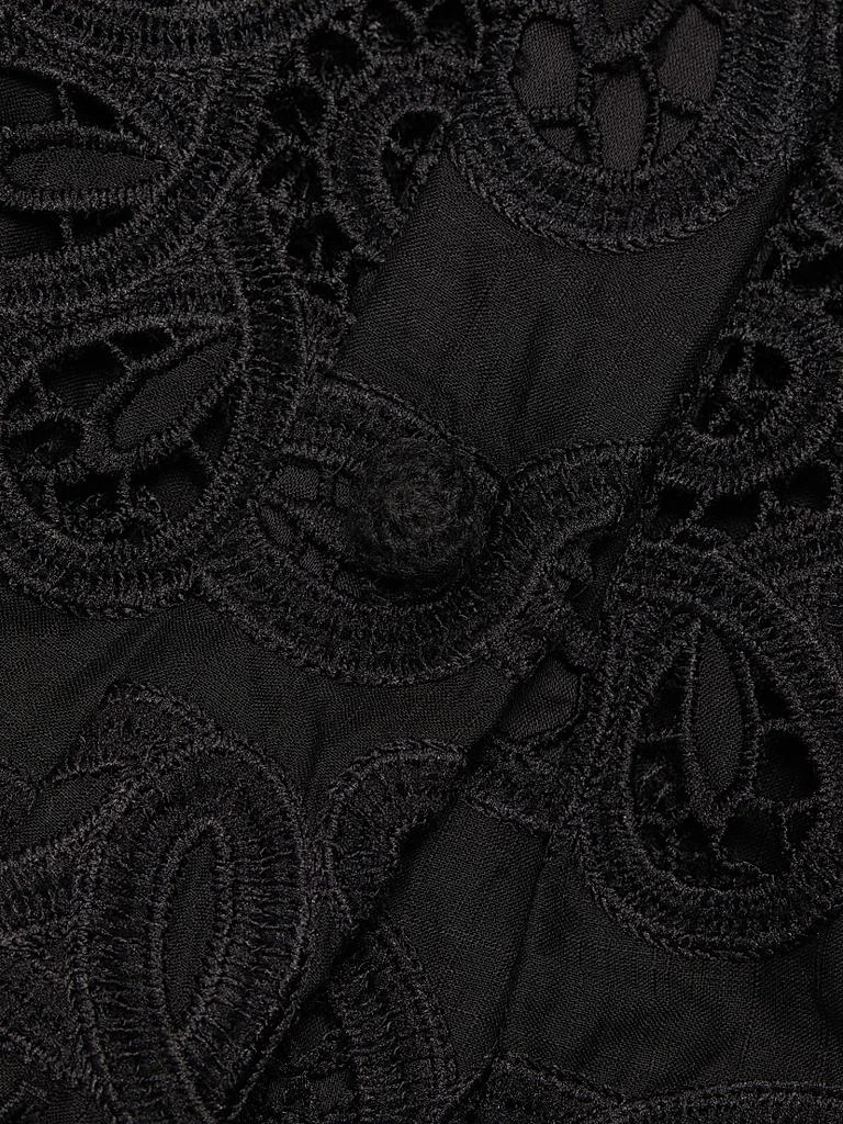 Zimmermann Rhiannon Lace Cotton Button-Front Top 7