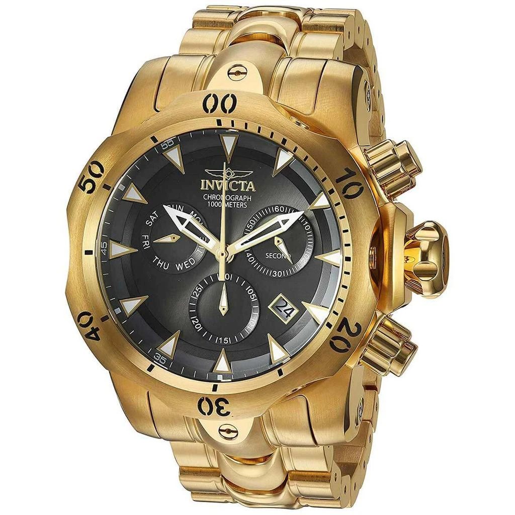 Invicta Invicta Men's Chronograph Watch - Venom Gunmetal Dial Yellow Gold Bracelet | 29644 1