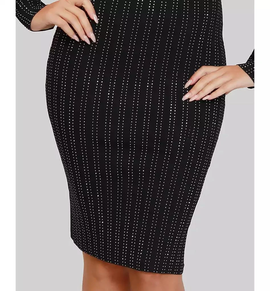 Dylan Ryan Junior's Mock Neck Studded Sweater Dress 4