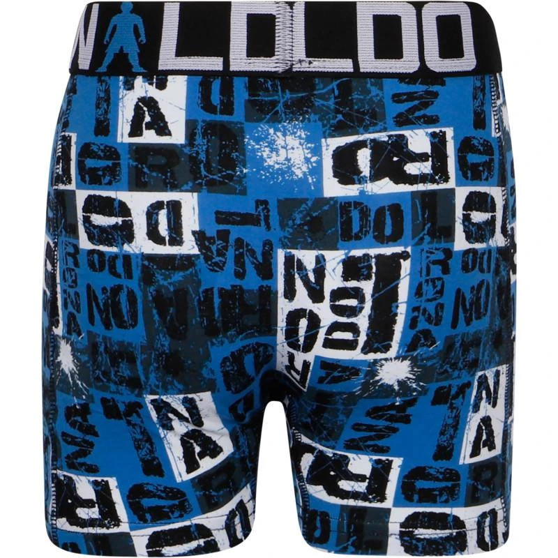 CR7 Cristiano Ronaldo Logo letters set of boxers in blue 2