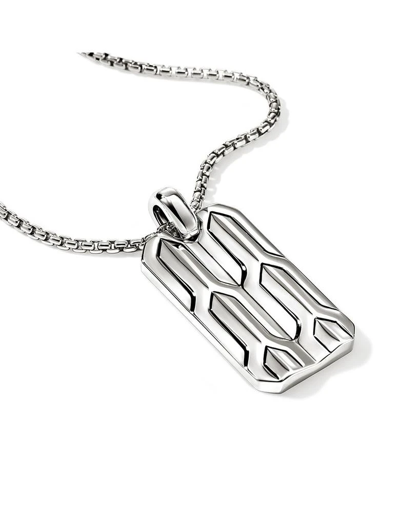 John Hardy Men
s Sterling Silver Icon Dog Tag Pendant Necklace, 22" 3