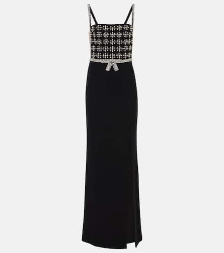 REBECCA VALLANCE Rina crystal-embellished gown 1