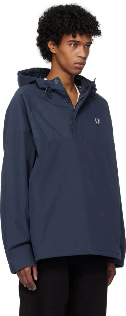 Fred Perry Blue Overhead Smock Jacket 2
