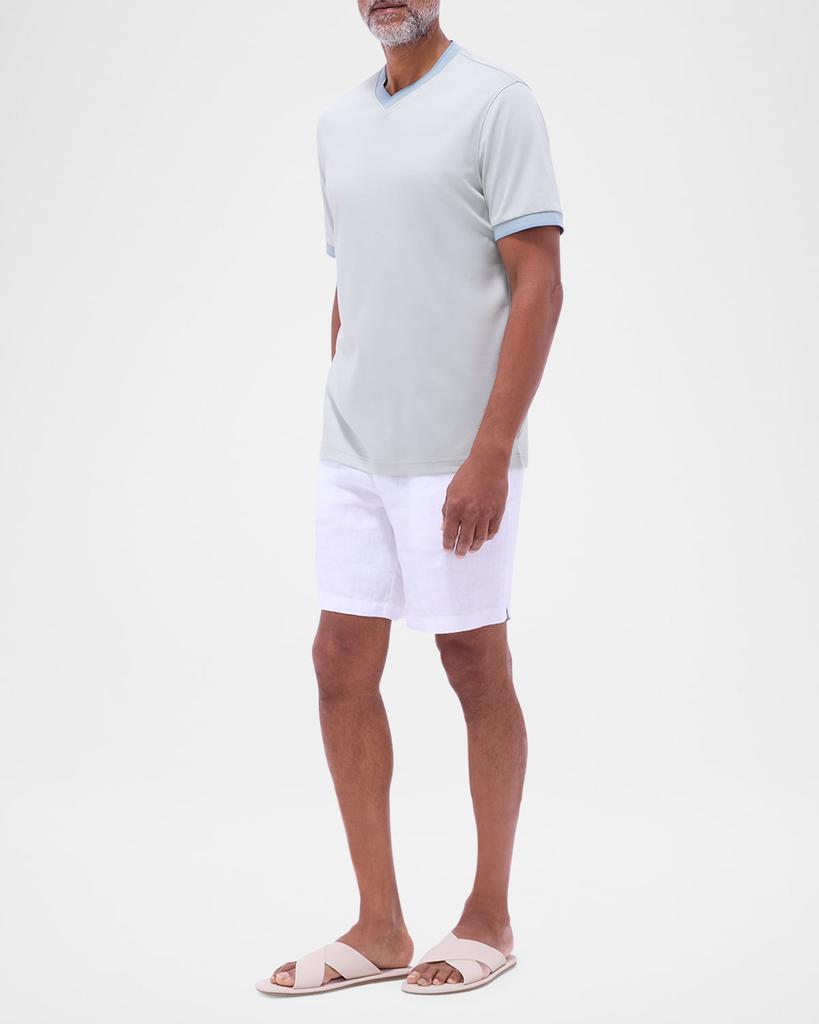 BUGATCHI Men's Short-Sleeve V-Neck Shirt