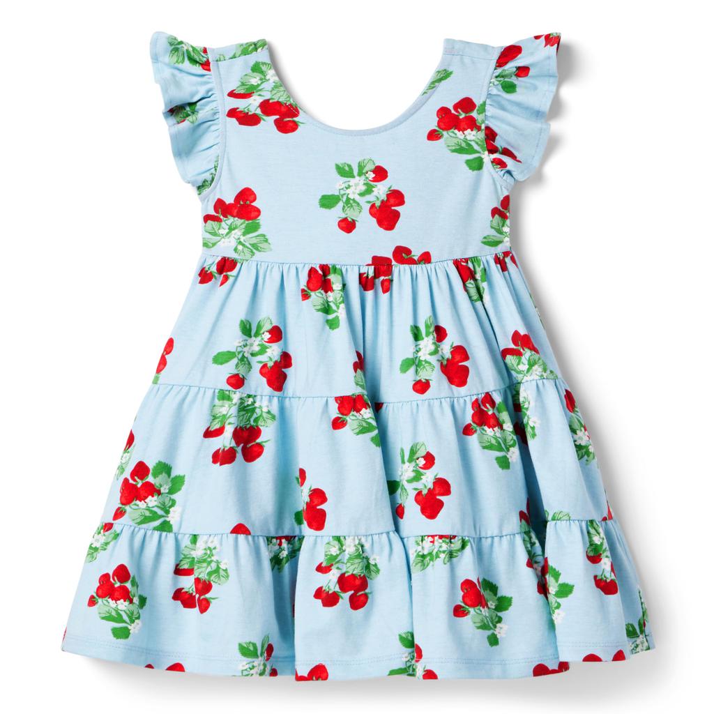 Janie and Jack Strawberry Dress (Toddler/Little Kids/Big Kids)