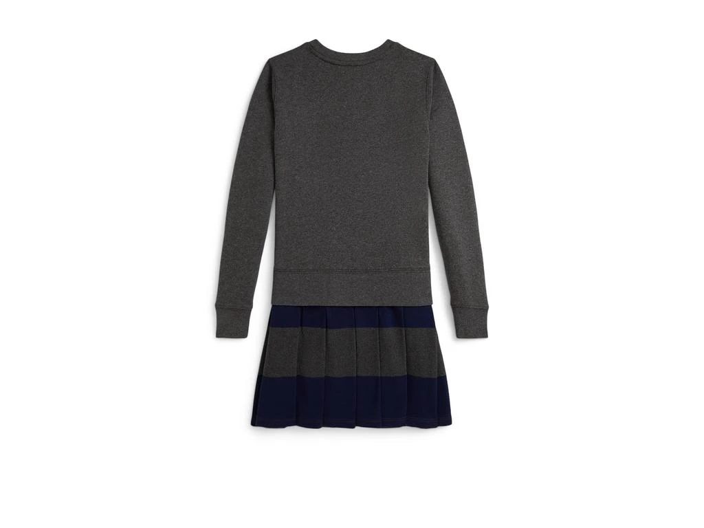 Ralph Lauren Big Pony Fleece Sweatshirt Dress (Big Kid) 2
