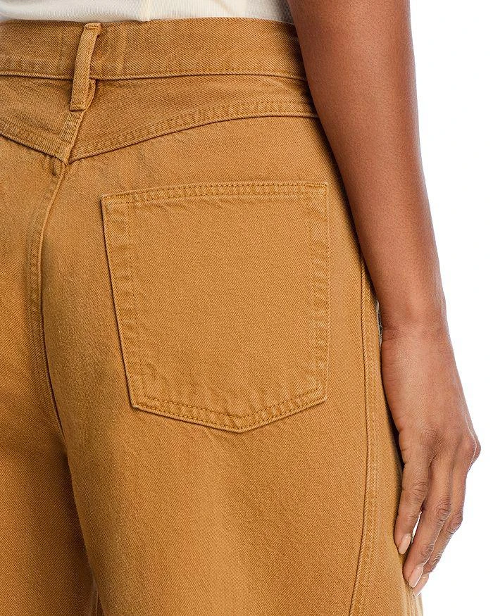 FRAME The Twisted High Rise Wide Leg Ankle Jeans in Biscuit 5