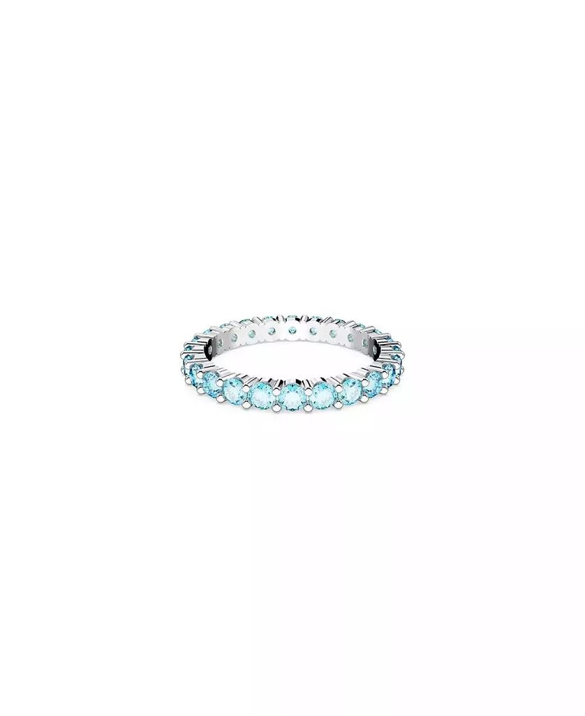 Swarovski Crystal Round Cut Blue Matrix Ring 1