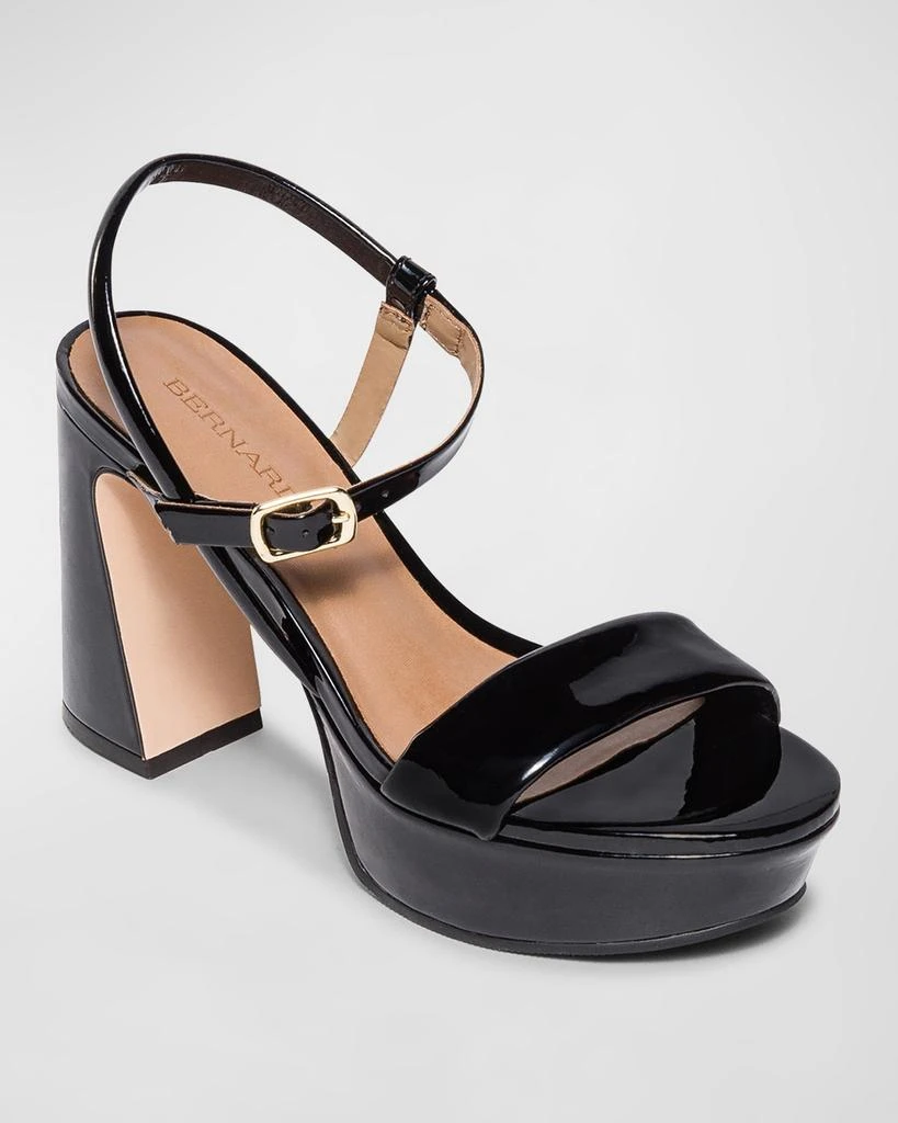 Bernardo Patent  Ankle-Strap Platform Sandals 3