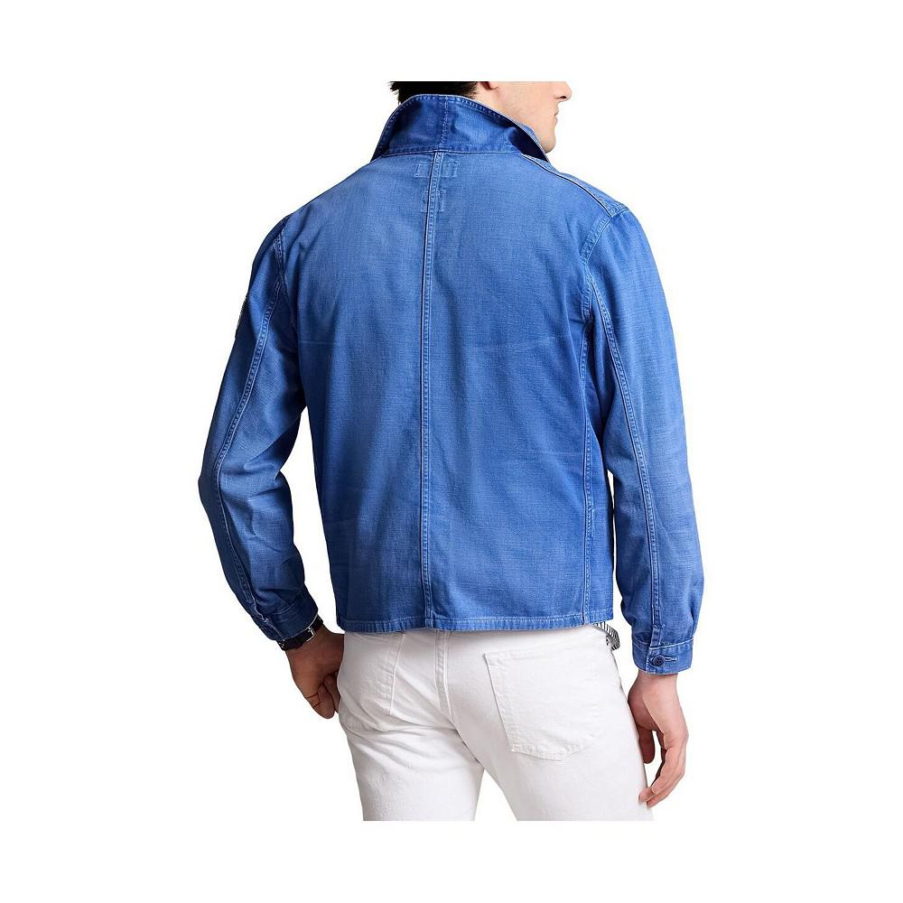 Polo Ralph Lauren Men's Blue Team USA 2024 Summer Olympics Villagewear Workwear Full-Zip Jacket