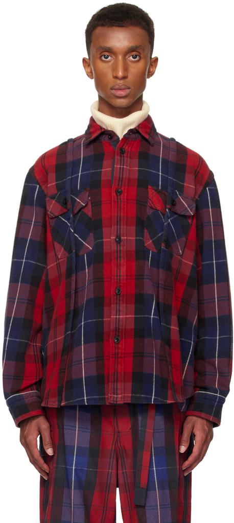 Brown & Blue Plaid Flannel Shirt – On Sale Now with Up to 56% Off