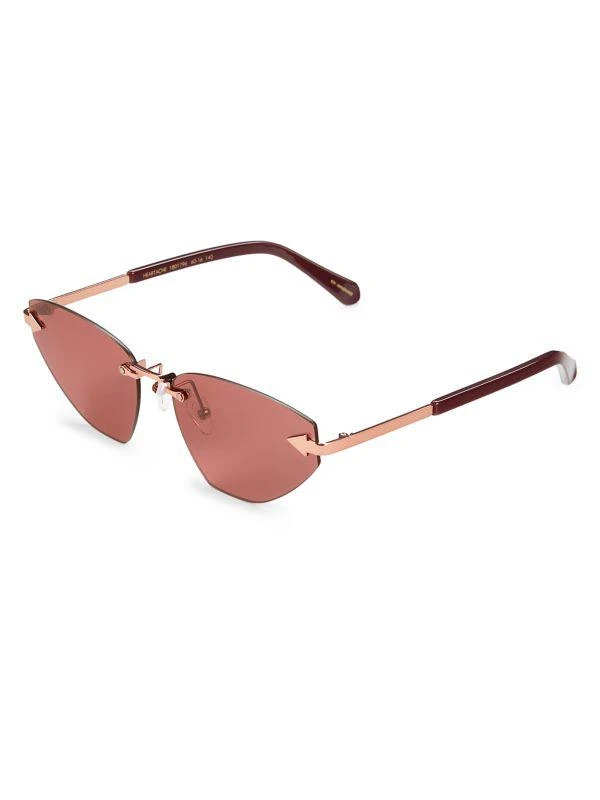 Karen Walker Heartache 60MM Cat Eye Sunglasses 2