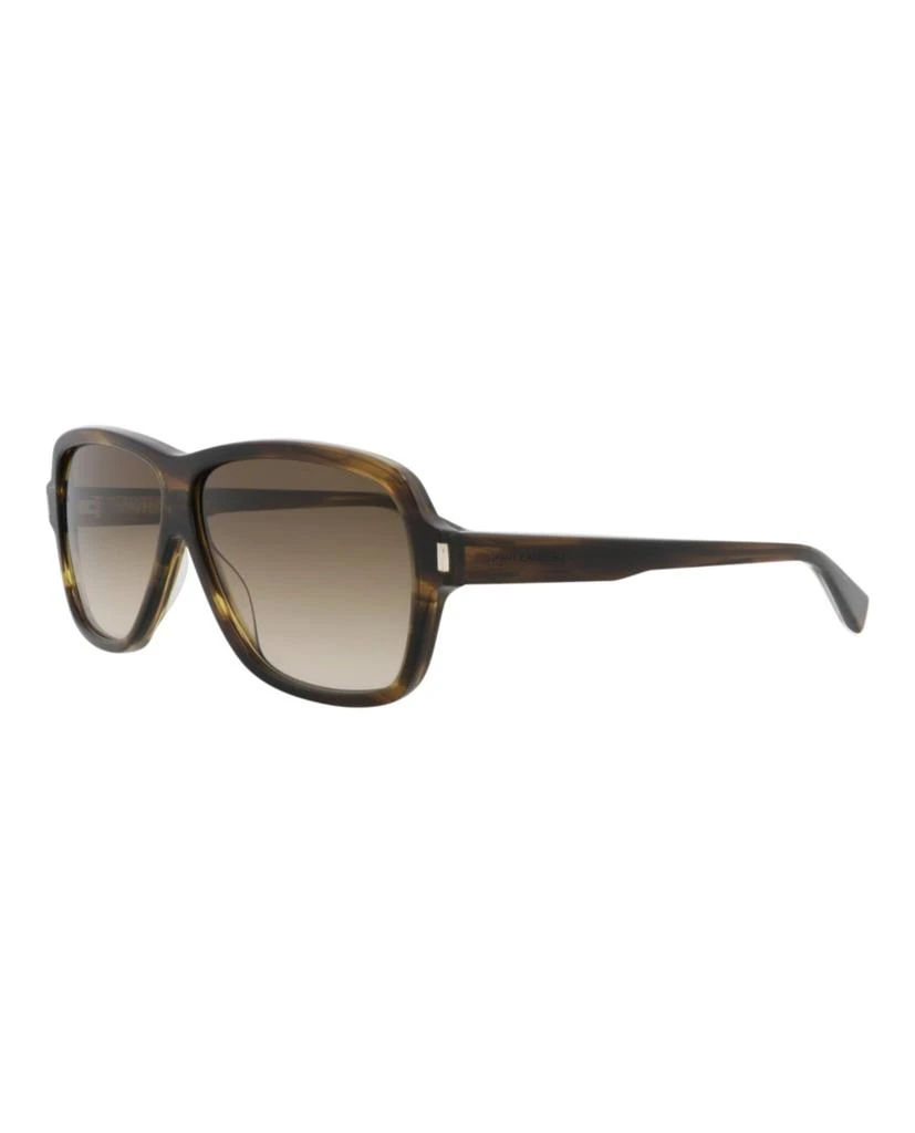 Yves Saint Laurent Aviator-Frame Recycled Acetate Sunglasses 2