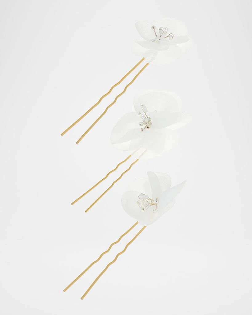 L. Erickson Camila Bridal Crystal Hair Pins Set 1
