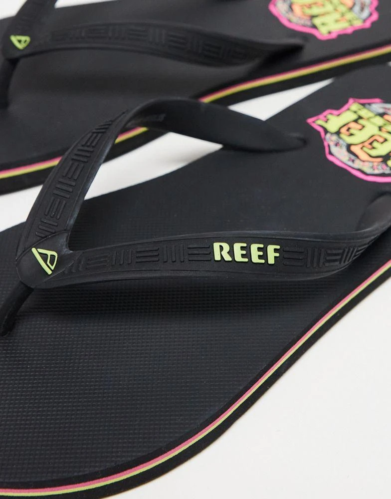 Reef Reef Seaside flip flops in black 3