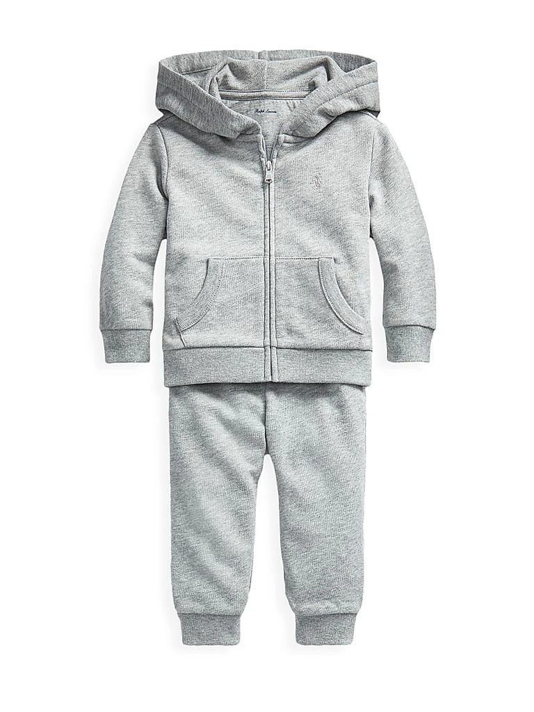 Ralph Lauren Baby Boy's Atlantic Terry 2-Piece Track Suit Set 1