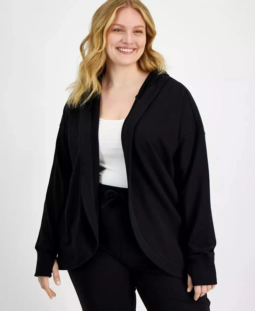 ID Ideology Plus Size Hooded Comfort Flow Cardigan, Created for Macy's 1