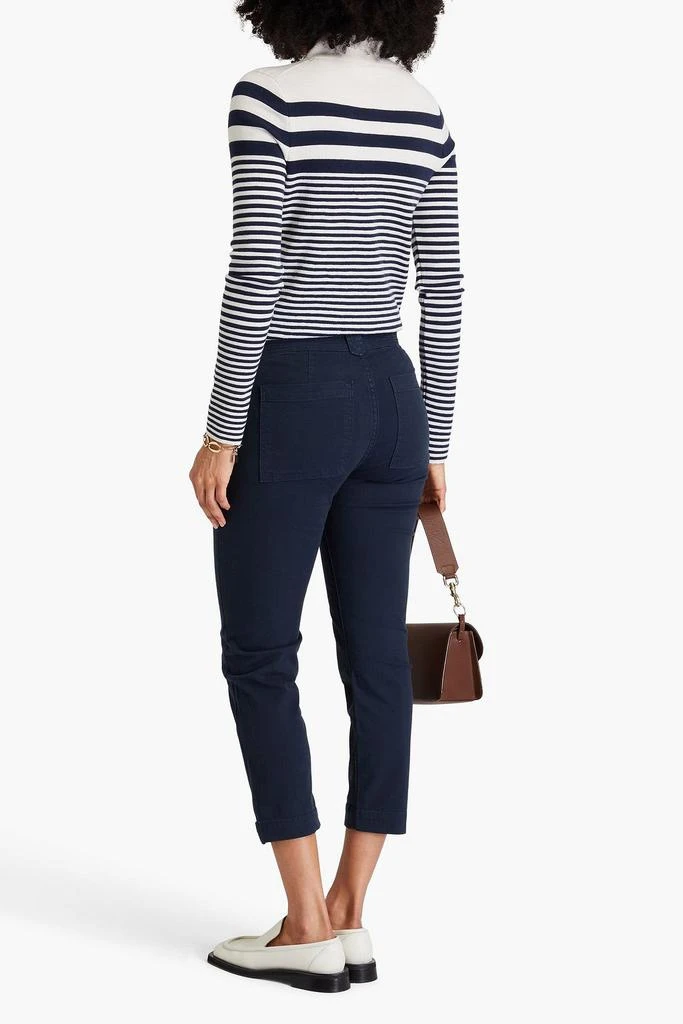 FRAME Cropped stretch-cotton twill slim-leg pants 3