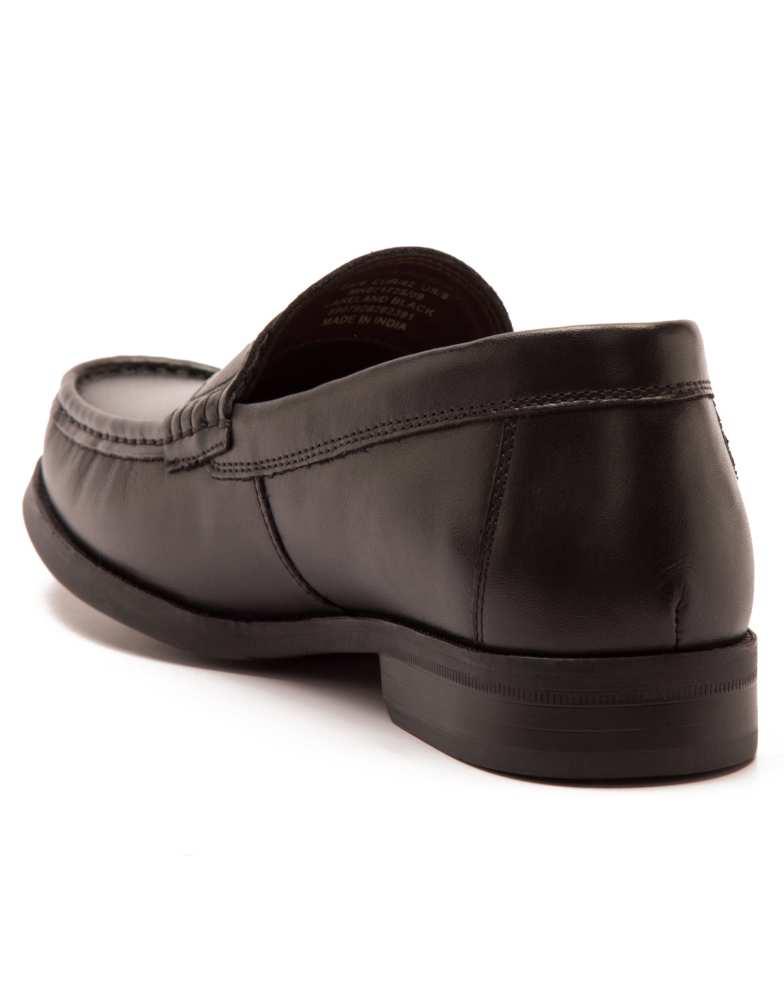 Thomas Crick THOMAS CRICK 'LAKELAND' men's slip-on formal leather loafer shoes in black