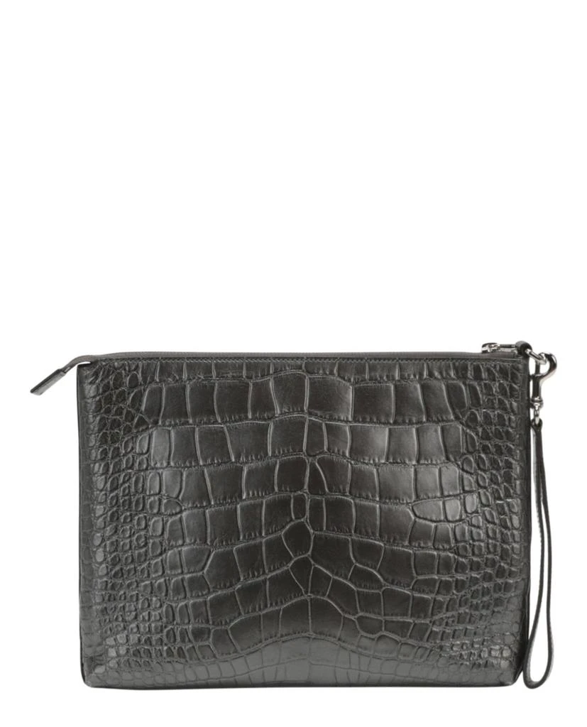 Gucci Small Crocodile Leather Envelope Pouch 5