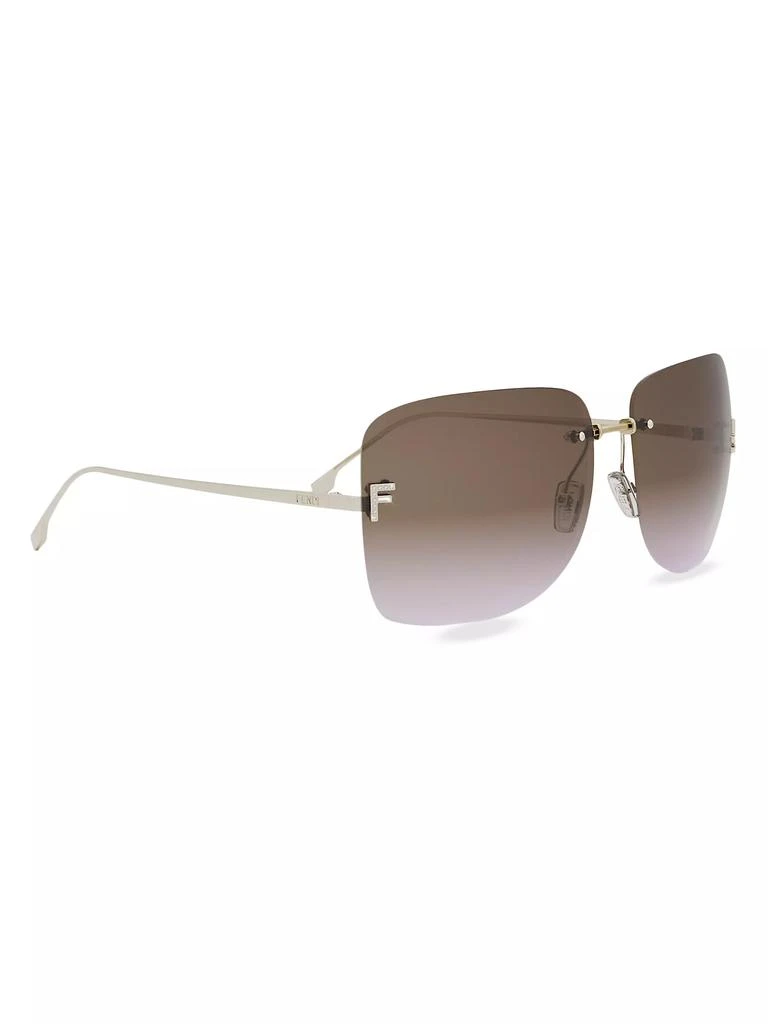 Fendi Fendi First 65MM Crystal-Embellished Square Sunglasses 8