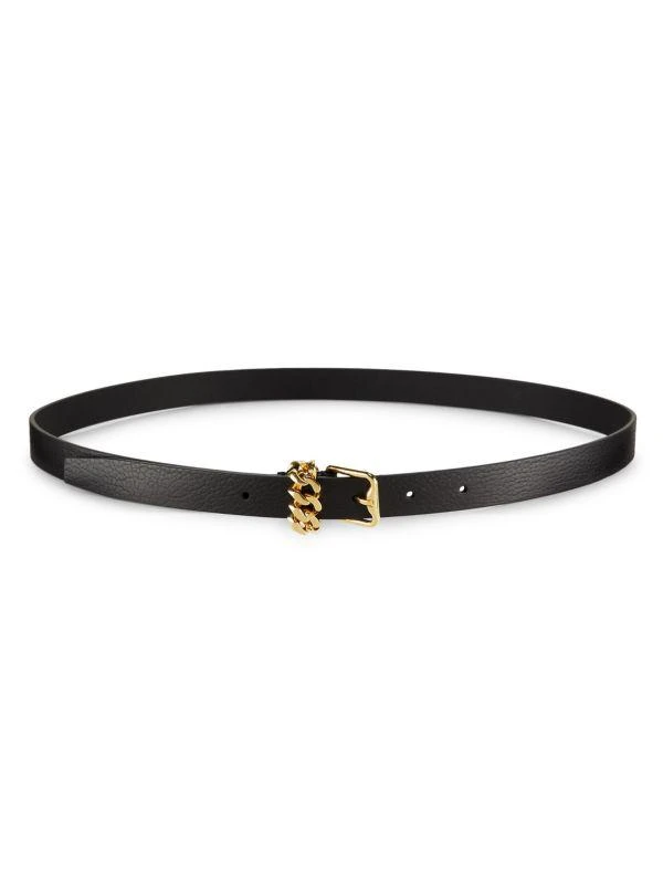 Chain Buckle Leather Belt – On Sale Now with Up to 76% Off  display picture 1