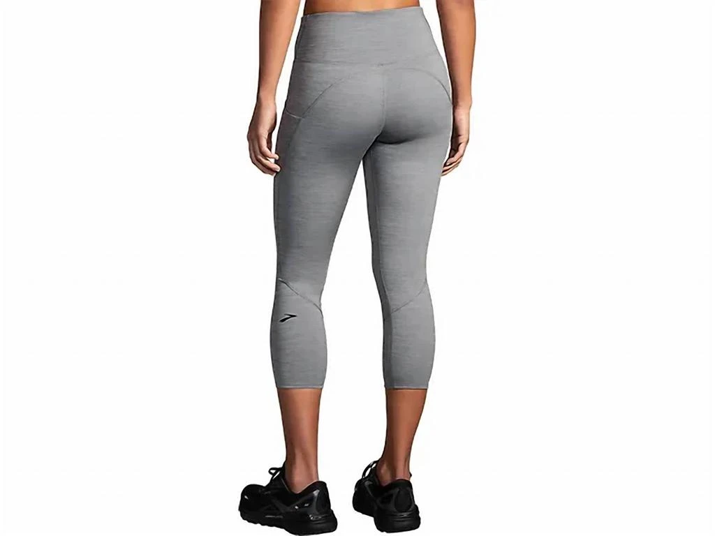 Brooks Women
s Spark Capri Leggings In Charcoal 2