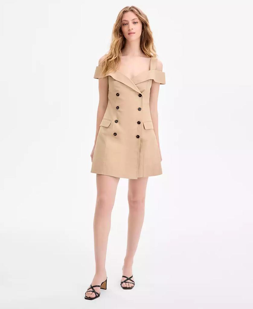 French Connection Women's Lightweight Trench Mini Dress