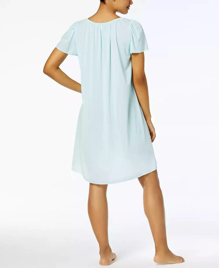 Miss Elaine Women's Short-Sleeve Embroidered Nightgown 2