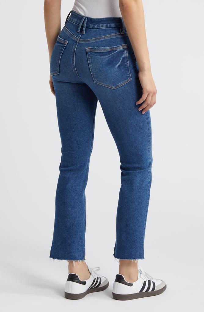 Good American Good Legs Step Hem Ankle Straight Leg Jeans