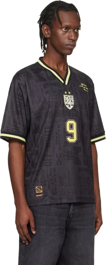 Off-White Black Multilogo Soccer Jersey 2