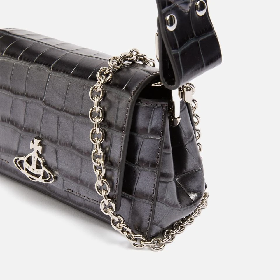 Vivienne Westwood Vivienne Westwood Hazel Leather Croc-Effect Handbag 4