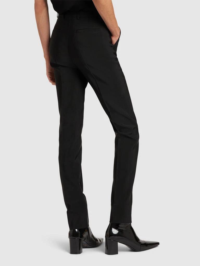 SAINT LAURENT High Waist Wool Blend Pants 2