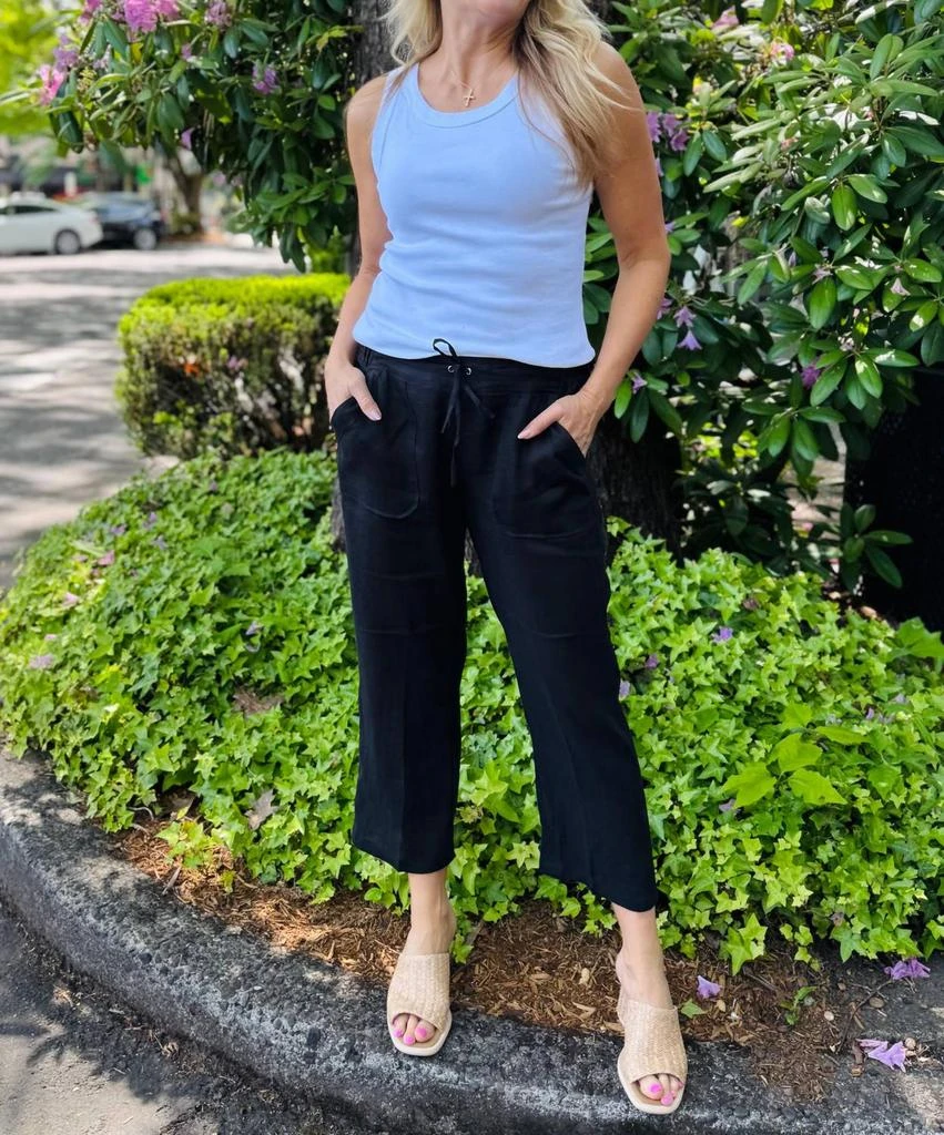 Pure Amici Pure Amici - Cropped Linen Pant