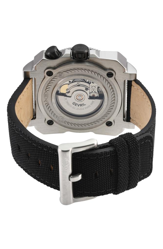 GV2 XO Submarine Canvas Strap Watch, 44mm