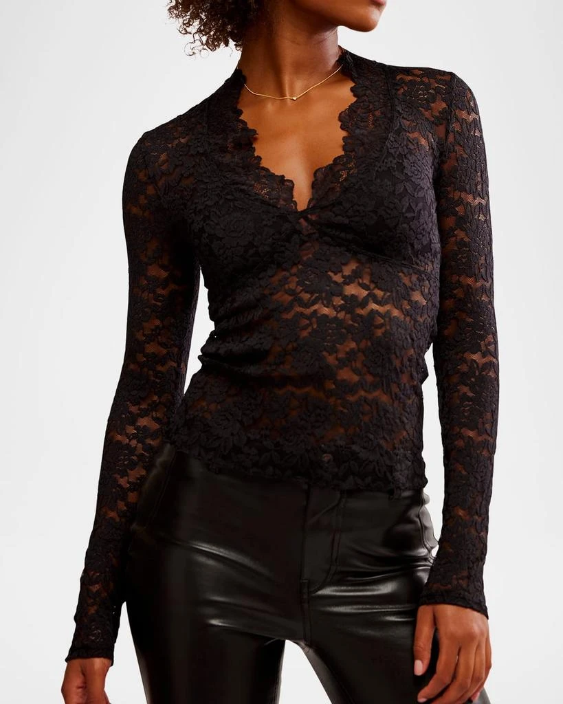 Free People All Day Lace Long-Sleeve Top 1