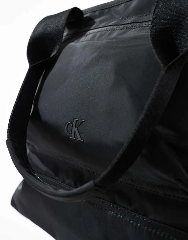 Calvin Klein Calvin Klein Jeans large nylon tote bag in black 2