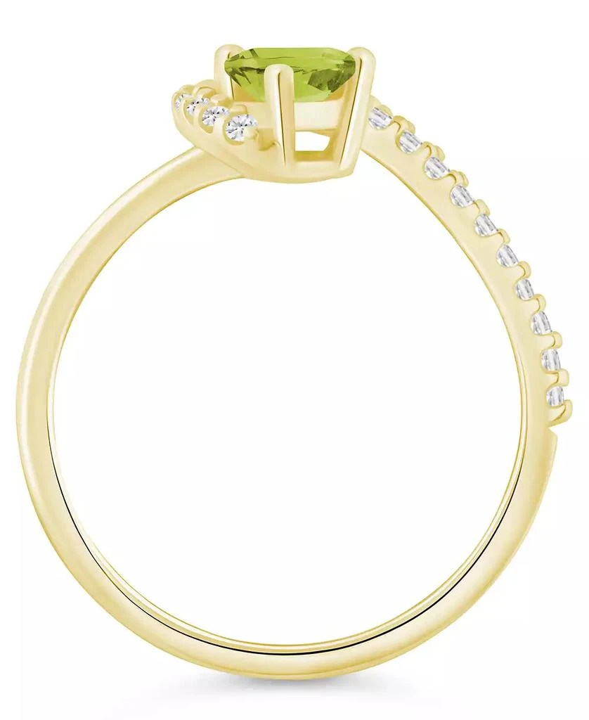 Macy
s London Blue Topaz (1-1/20 ct. t.w.) and Diamond Ring (1/5 ct. t.w.) in 10k Yellow Gold 2