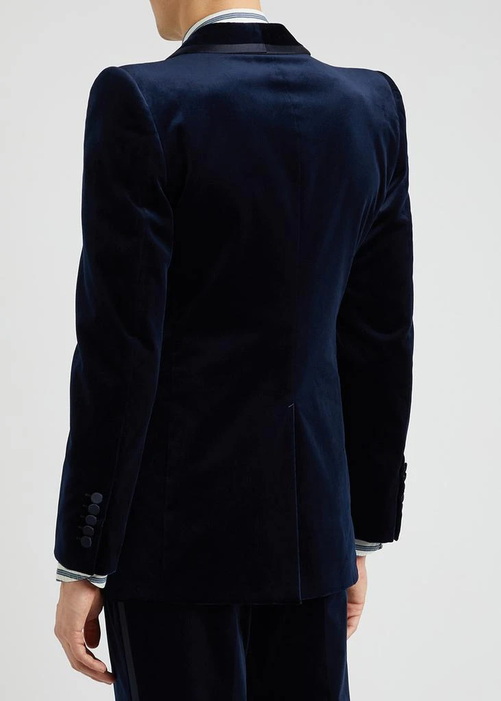 Gucci Navy velvet blazer 3