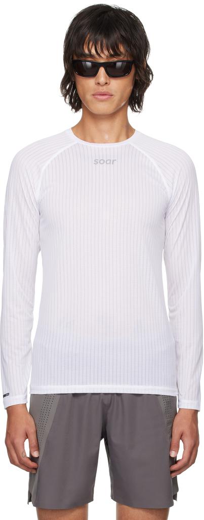 Soar Running White Race Base Layer T-shirt