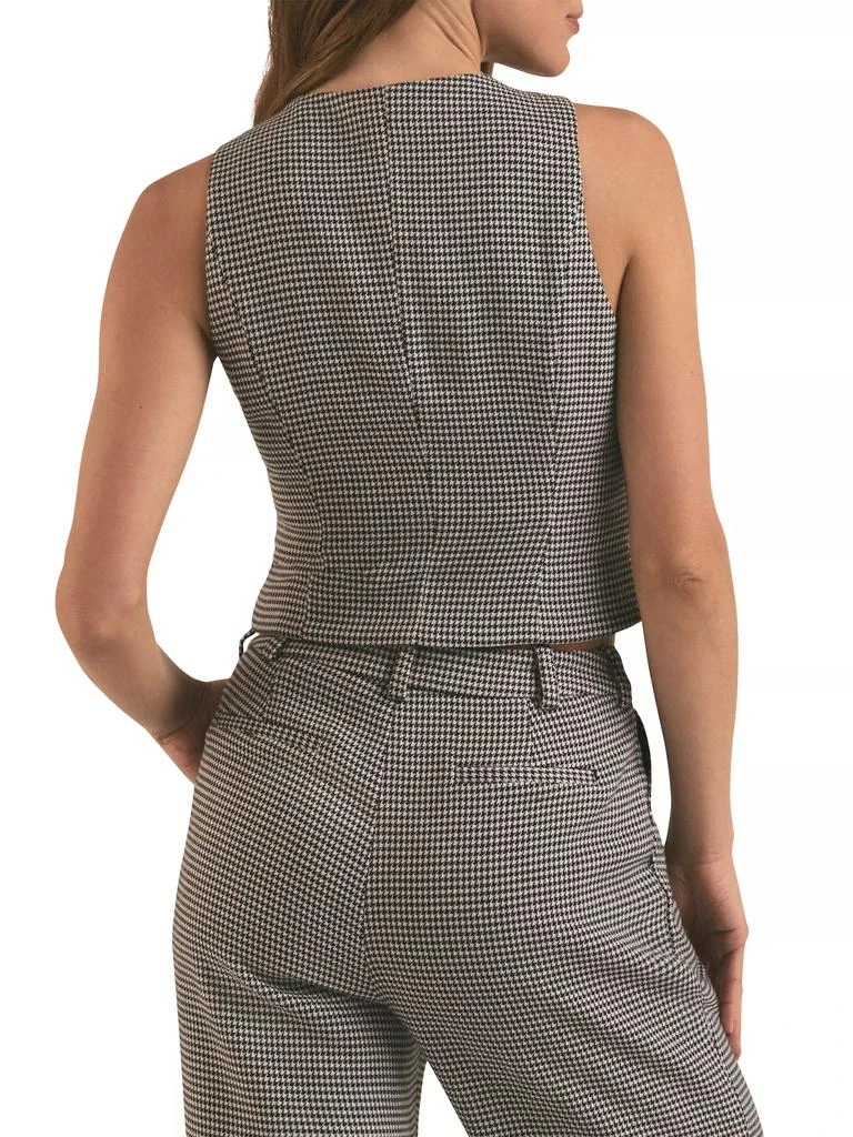 Favorite Daughter Houndstooth Button-Front Vest 6